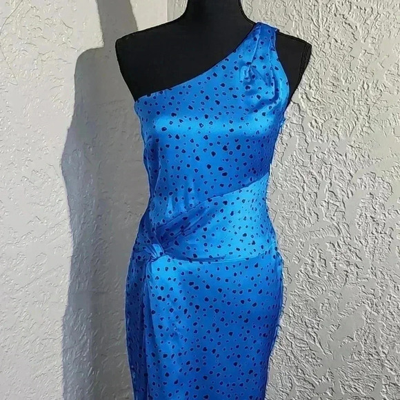 One shoulder COBALT SIZE small Cocktail dress by Heartloom - Picture 12 of 14